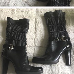Via Spiga Holland V-Holland Mid Calf Leather Boots